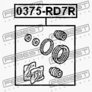 Ремкомплект супорта заднього Honda CR-V 01-06 0375-RD7R, 01473-SP0-000